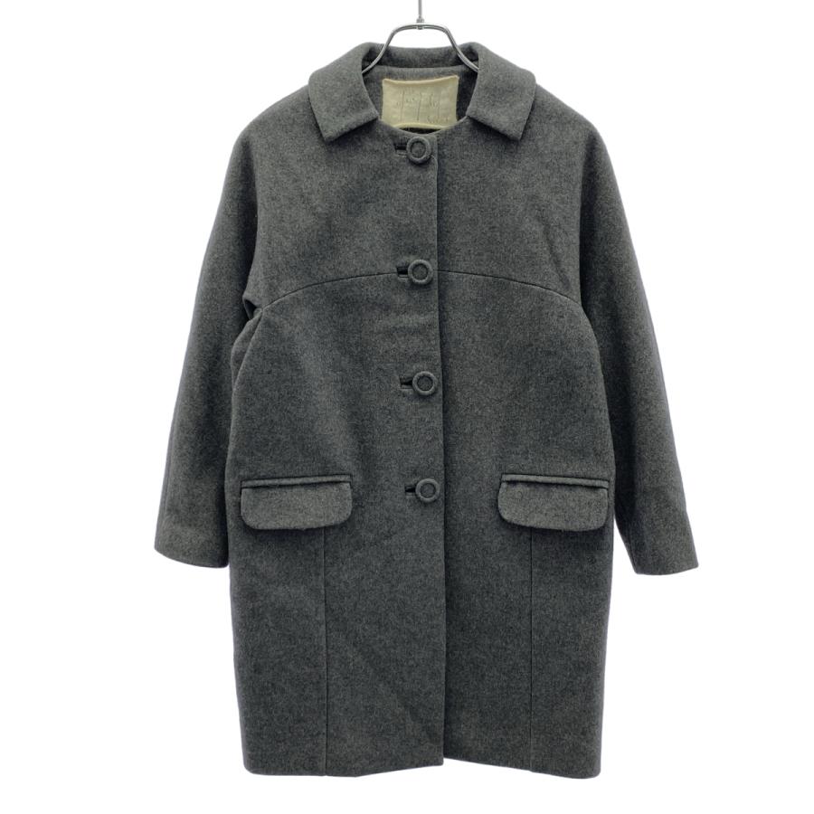 fig London（フィグロンドン） ウールステンカラーコート グレー F 