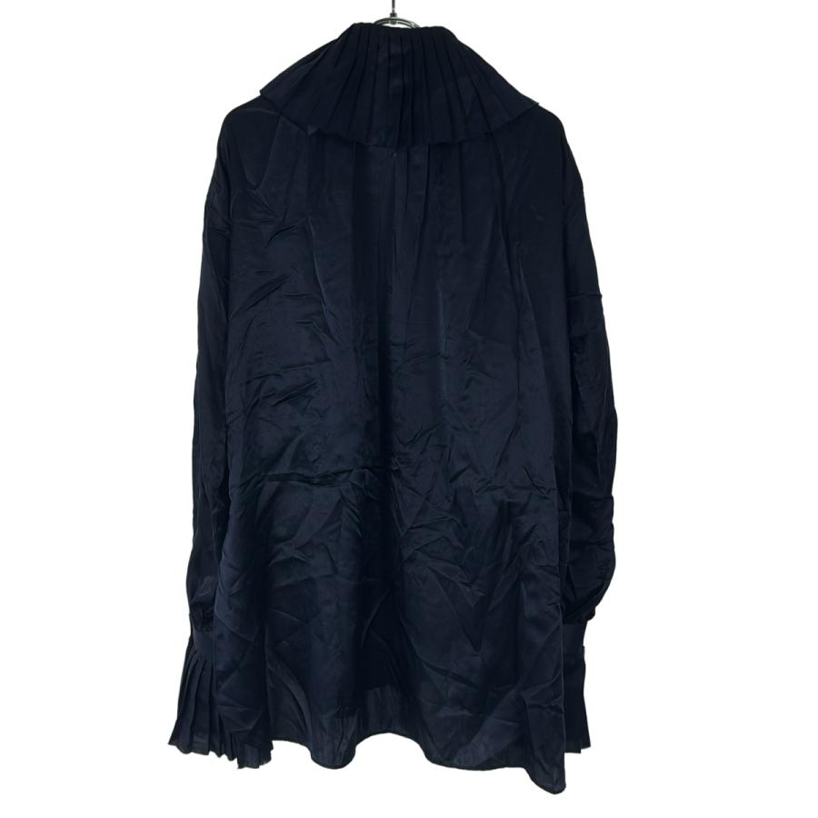 JUN MIKAMI ジュンミカミ シルクコットンプリーツフリルシャツ 