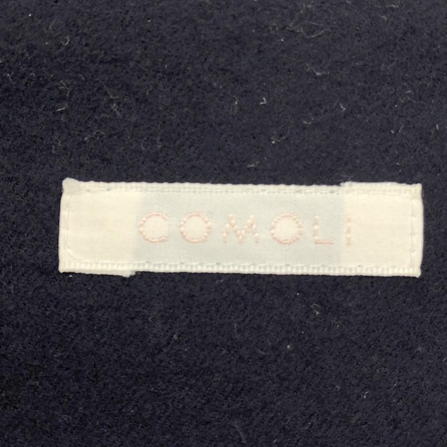COMOLI（コモリ） フラノZIPシャツ J03-02005 ネイビー 1 IT7N1PGP0TFJ