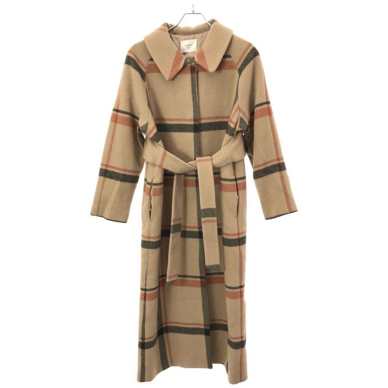 Ameri VINTAGE アメリ ヴィンテージ CHECK SOUTIEN COLLAR COAT Ameri VINTAGE アメリ ヴィンテージ CHECK SOUTIEN COLLAR COAT