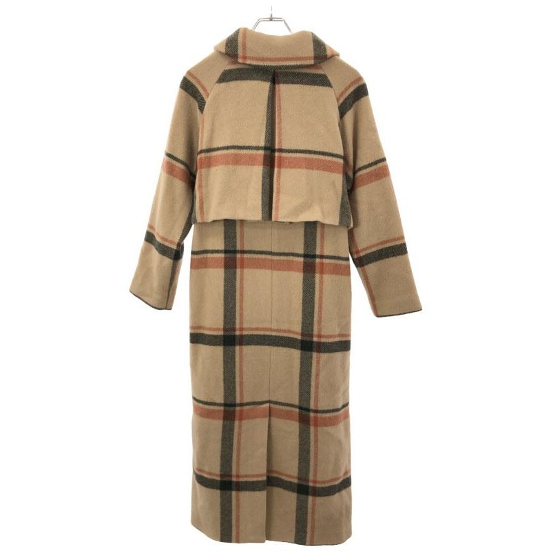 Ameri VINTAGE アメリ ヴィンテージ CHECK SOUTIEN COLLAR COAT Ameri VINTAGE アメリ ヴィンテージ CHECK SOUTIEN COLLAR COAT