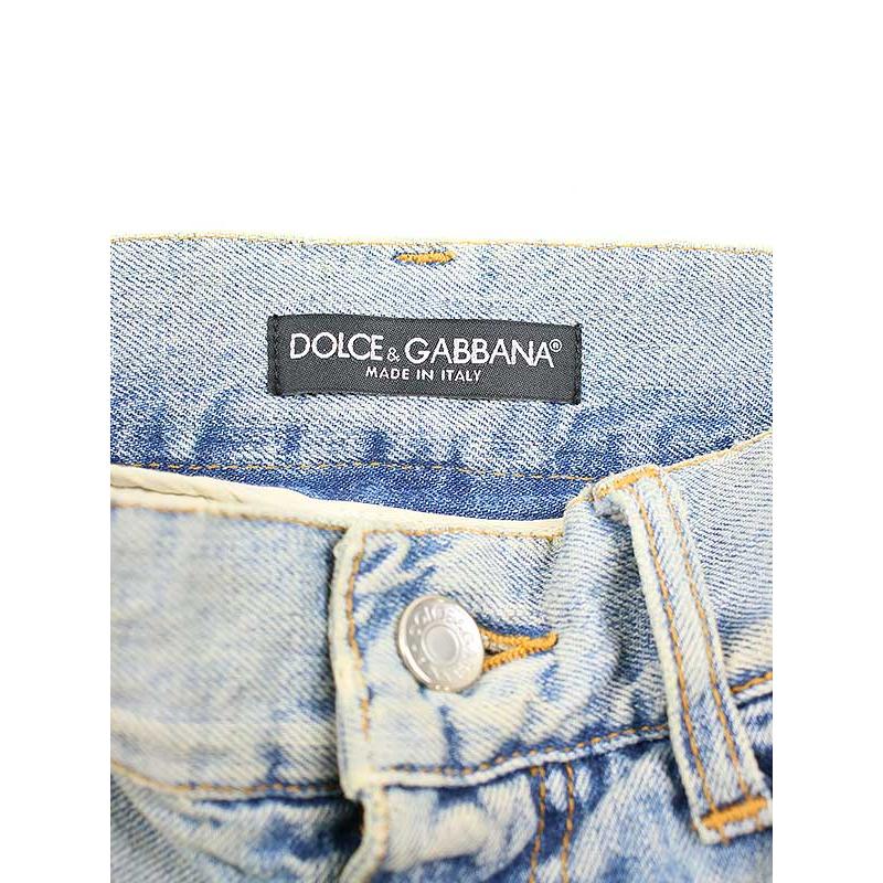 DOLCE&GABBANA ドルチェ&ガッバーナ ダメージリペア加工デニム DOLCE&GABBANA ドルチェ&ガッバーナ ダメージリペア加工デニム