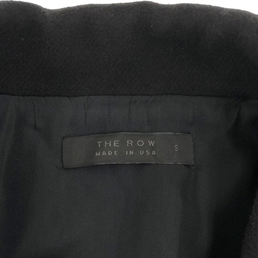 THE ROW ザロウ コットンウール ダブルブレスト ピーコート ブラック S