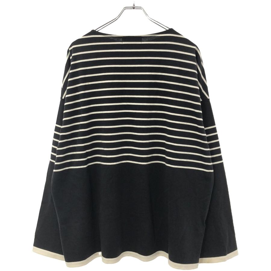 marka（マーカ） 23AW 30/2 ORGANIC COTTON KNIT PANEL BORDER BASQUE 