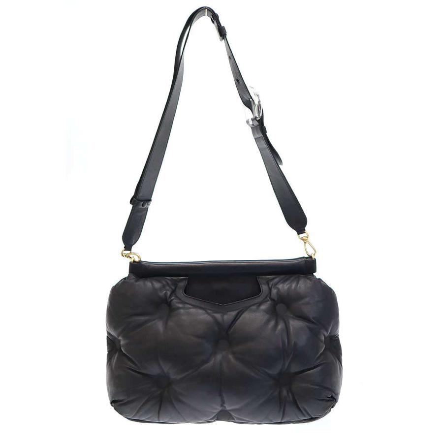 【美品】メゾンマルジェラ 11 ショルダーバッグ グラムスラム ブラック レザー Maison Margiela（メゾンマルジェラ） 11 ショルダーバッグ Glam Slam