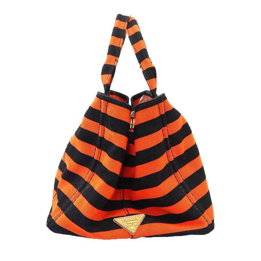 PRADA（プラダ） カナパ ボーダーキャンバストートバッグ B1872B