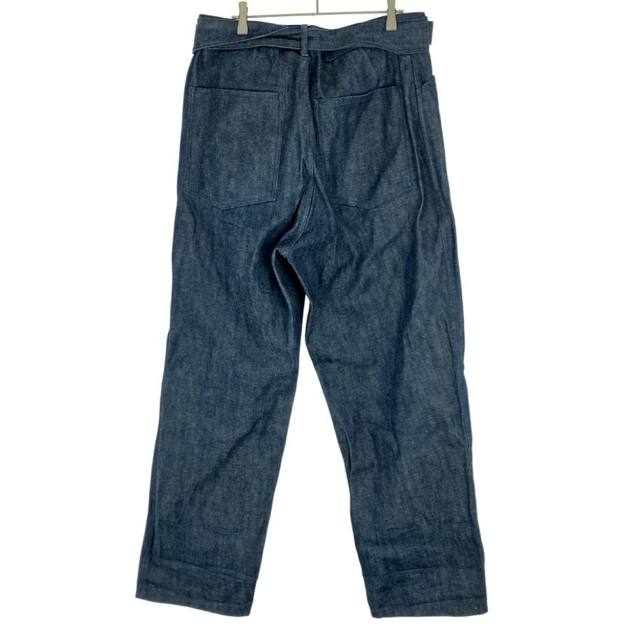 comoli ベルテッドデニムパンツ サイズ3 COMOLI - 20ss 名作 COMOLI デニム ベルテッド パンツ BLACK