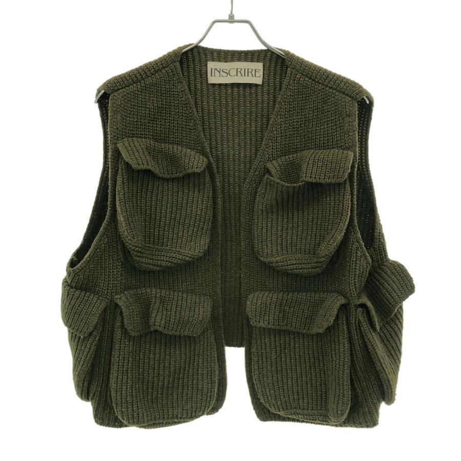 INSCRIRE アンスクリア 23AW Wool Jersey Field Vest ウール