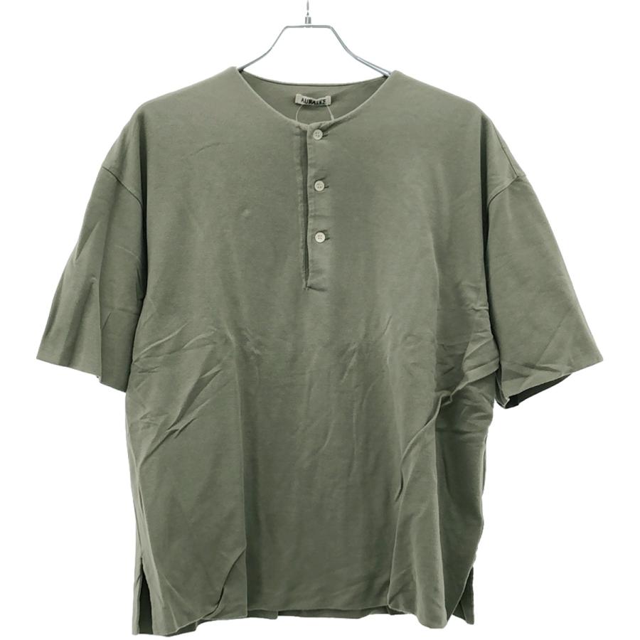 AURALEE オーラリー 18SS HIGH GAUGE PIQUE DOUBLE CLOTH HENLEY AURALEE オーラリー 18SS HIGH GAUGE PIQUE DOUBLE CLOTH HENLEY