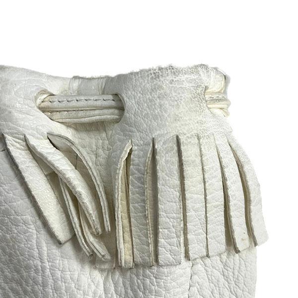 最終値下げ　Aeta アエタ　フリンジ　ショルダーポーチ　ホワイト　S Aeta アエタ FRINGE SHOULDER POUCH XS フリンジショルダーポーチ