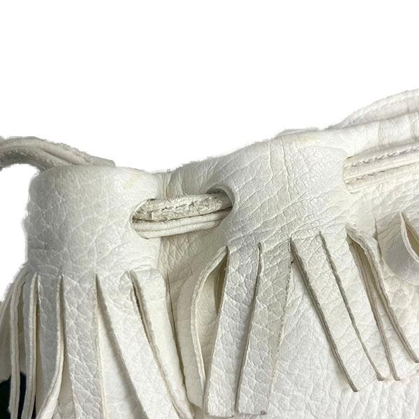 最終値下げ　Aeta アエタ　フリンジ　ショルダーポーチ　ホワイト　S Aeta アエタ FRINGE SHOULDER POUCH XS フリンジショルダーポーチ