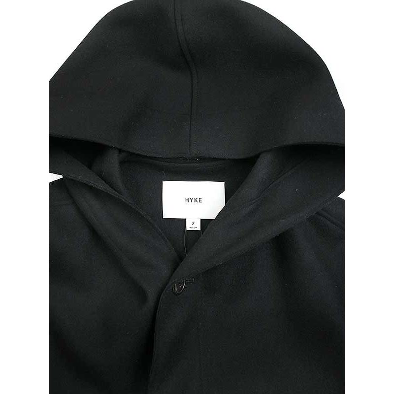 HYKE ハイク 21AW MELTON HOODED WORK COAT ウールメルトン HYKE ハイク 21AW MELTON HOODED WORK COAT ウールメルトン