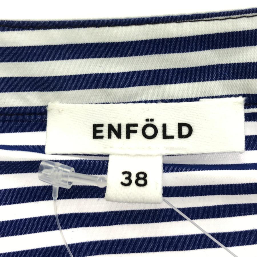 ENFOLD エンフォルド 24AW SHIRT COMBI PULLOVER シャツコンビネーションプルオーバートップス 300HA230-0560 ミックス 38 ENFOLD（エンフォルド） 24AW SHIRT COMBI PULLOVER シャツ