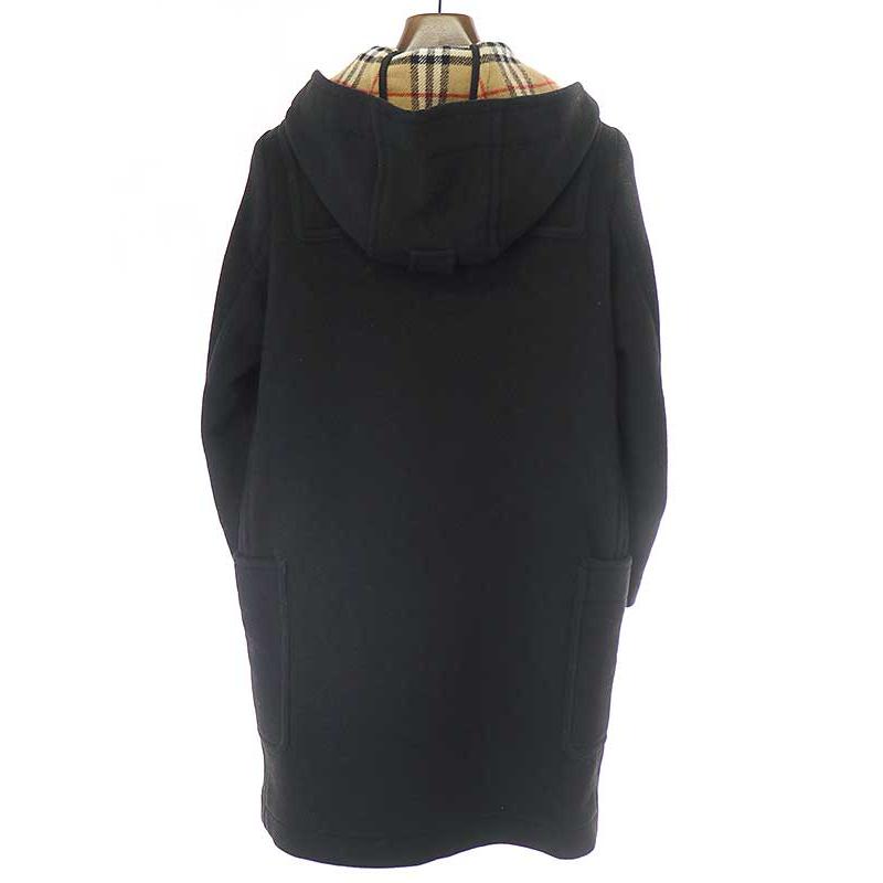 BURBERRY バーバリー バージンウールダッフルコート ブラック 34 BURBERRY バーバリー バージンウールダッフルコート ブラック 34