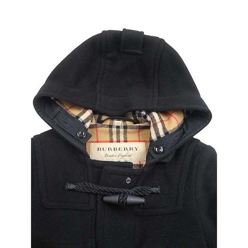 BURBERRY バーバリー バージンウールダッフルコート ブラック 34 BURBERRY バーバリー バージンウールダッフルコート ブラック 34