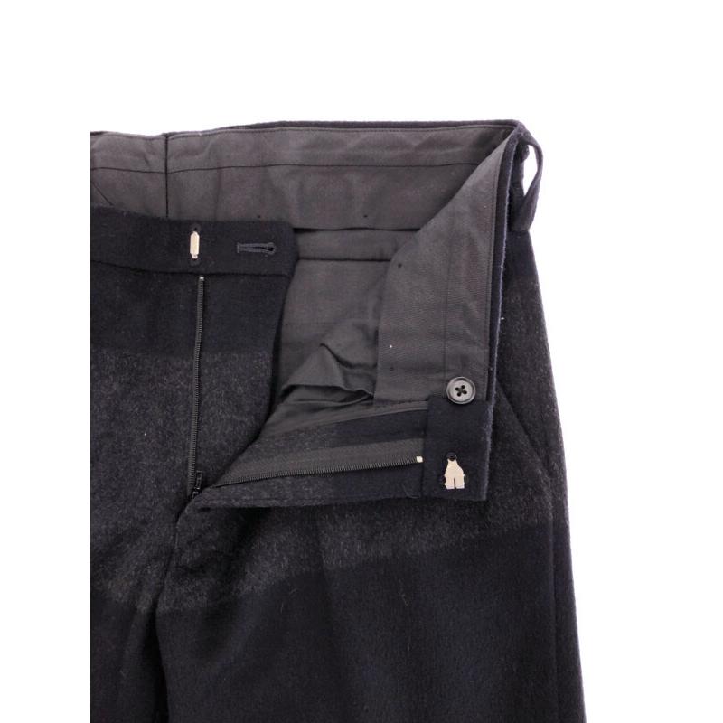 kolor カラー 14AW カシミヤ混ボーダースラックスパンツ 