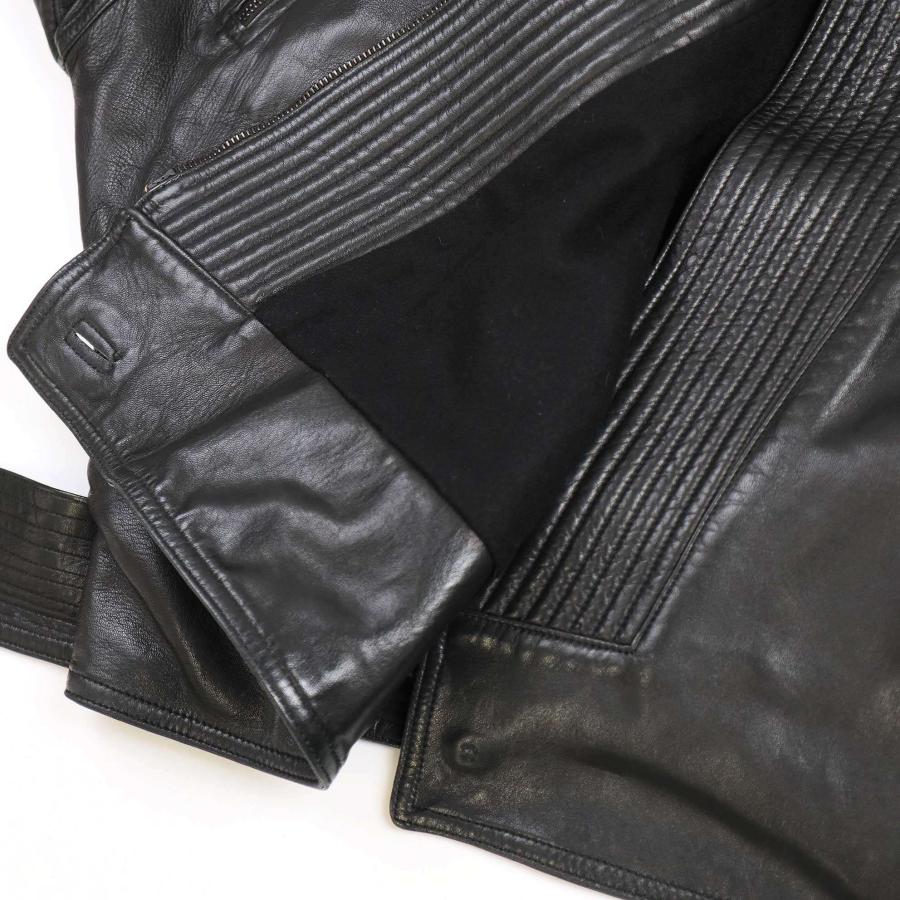 ジャンニヴェルサーチェ　レザージャケット　レザーコート　80’s 90’s 44 GIANNI VERSACE ジャンニ ヴェルサーチ 80's ビンテージ キモノ