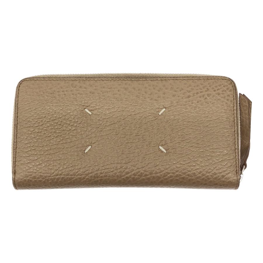 Maison Margiela 11 メゾン マルジェラ ラウンドジップロングレザーウォレット 長財布 S56U10110 ベージュ Maison Margiela（メゾンマルジェラ） Maison Margiela 11 メゾン