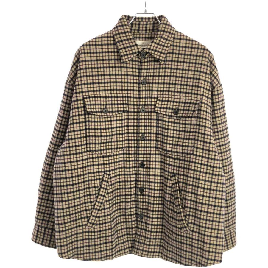 GOLDEN GOOSE ゴールデン グース 18AW ウールチェックパテッドシャツ 
