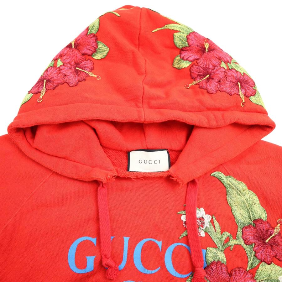 GUCCI（グッチ） ヴィンテージロゴ ハイビスカスエンブロイダリー 