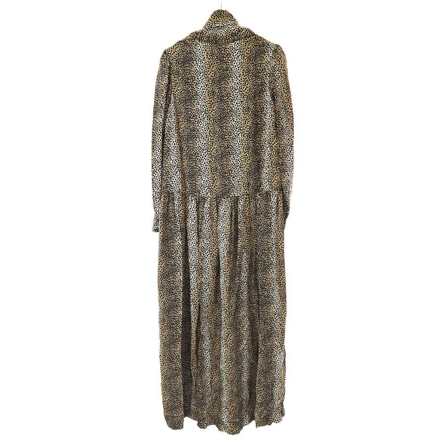CÉLINE ワンピース CELINE（セリーヌ） 19AW Leopard Dress リボンネックレオパード