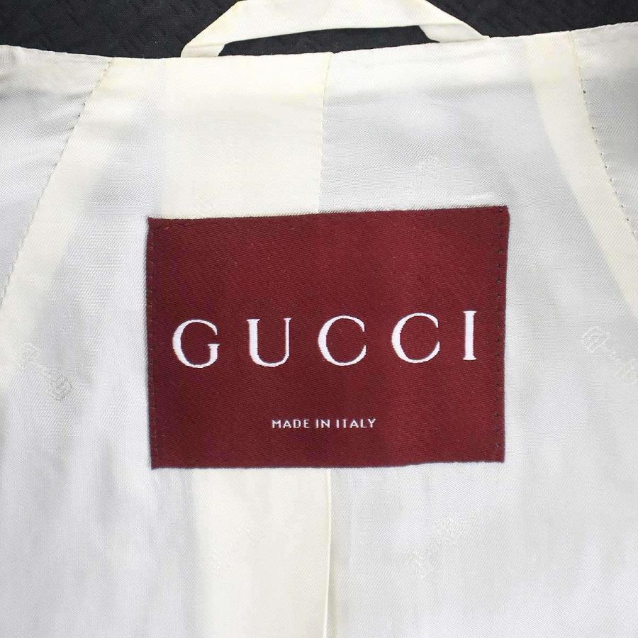 GUCCI グッチ テクスチャード コート 781318 ZAQE7 ブラック 38 IT8FGWRH32M7_2