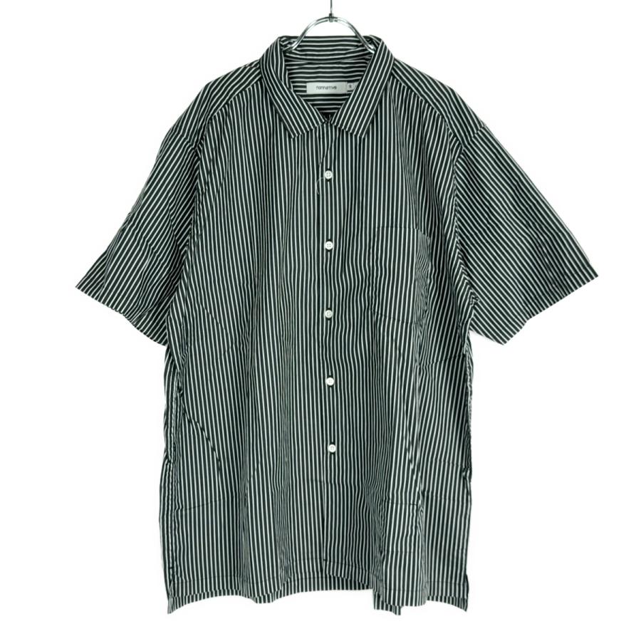 nonnative ノンネイティブ OFFICER S/S SHIRT COTTON BROAD LONDON STRIPE ストライプオープンカラーシャツ NN-S4410 ブラウン 3 nonnative（ノンネイティブ） OFFICER S/S SHIRT COTTON BROAD LONDON
