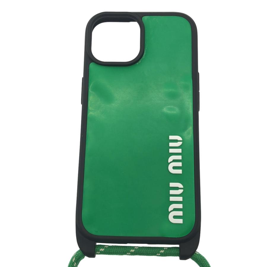 ケースストラップ miumiu 携帯 ケース miu miu ミュウミュウ iPhone15