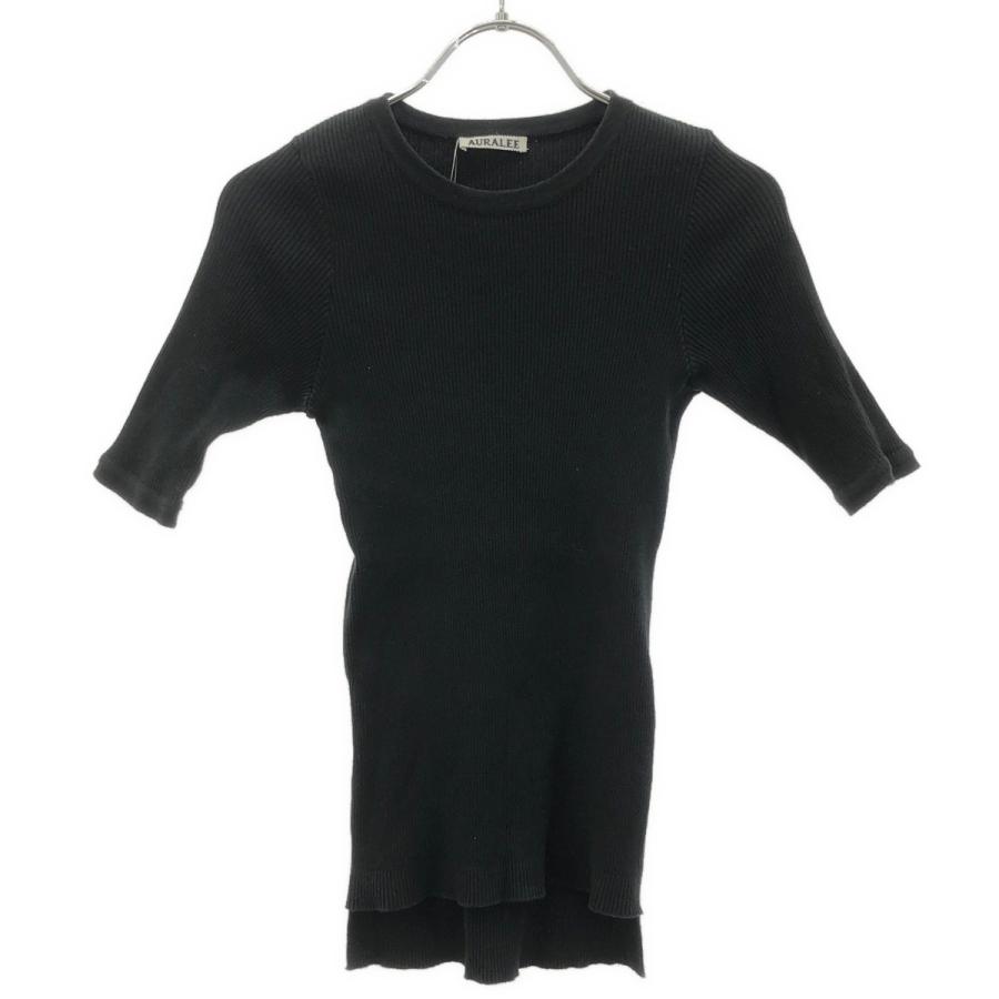 AURALEE（オーラリー） COTTON HIGH GAUGE RIB KNIT TEE コットン