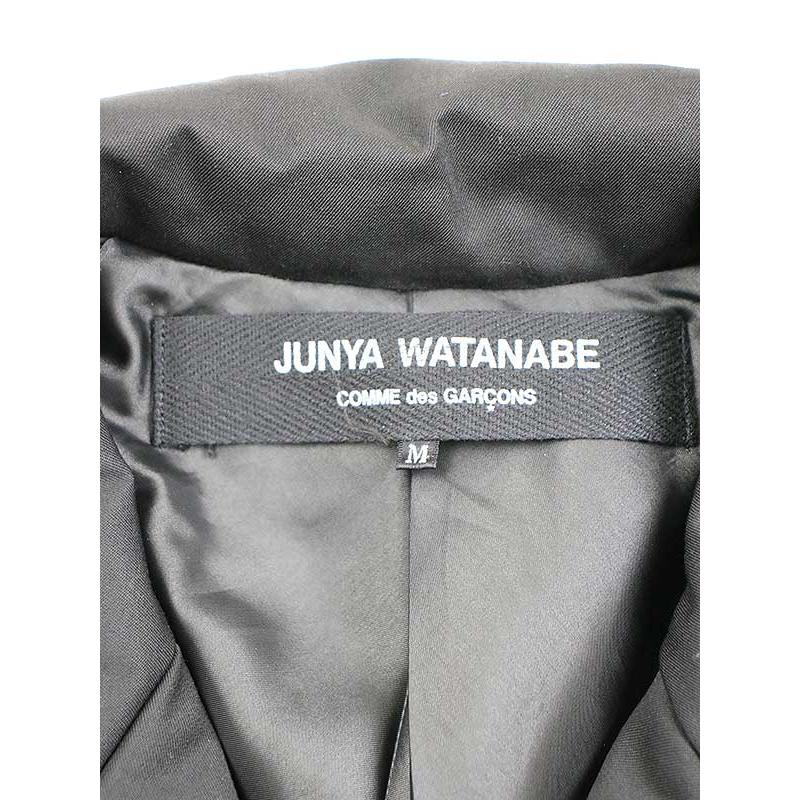 JUNYA WATANABE COMME des GARCONS ジュンヤワタナベ コムデギャルソン 2004AW ウールパテッドジャケット ブラック M IT8R50RG3URW｜modescape｜03