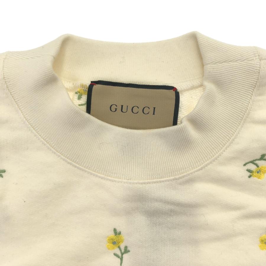 GUCCI（グッチ） フラワーエンブロイダリーロゴ スウェットトレーナー