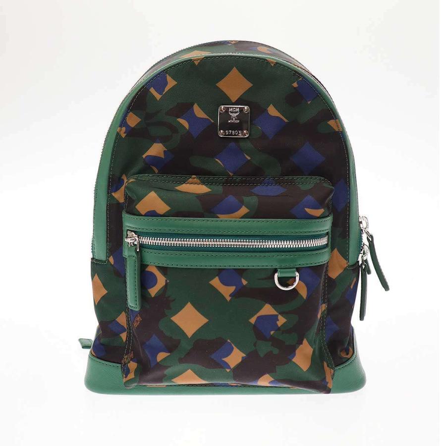 MCM エムシーエム ライオンカモ ナイロンバックパック ジッパー壊れ有り MCM（エムシーエム） ライオンカモ ナイロンバックパック