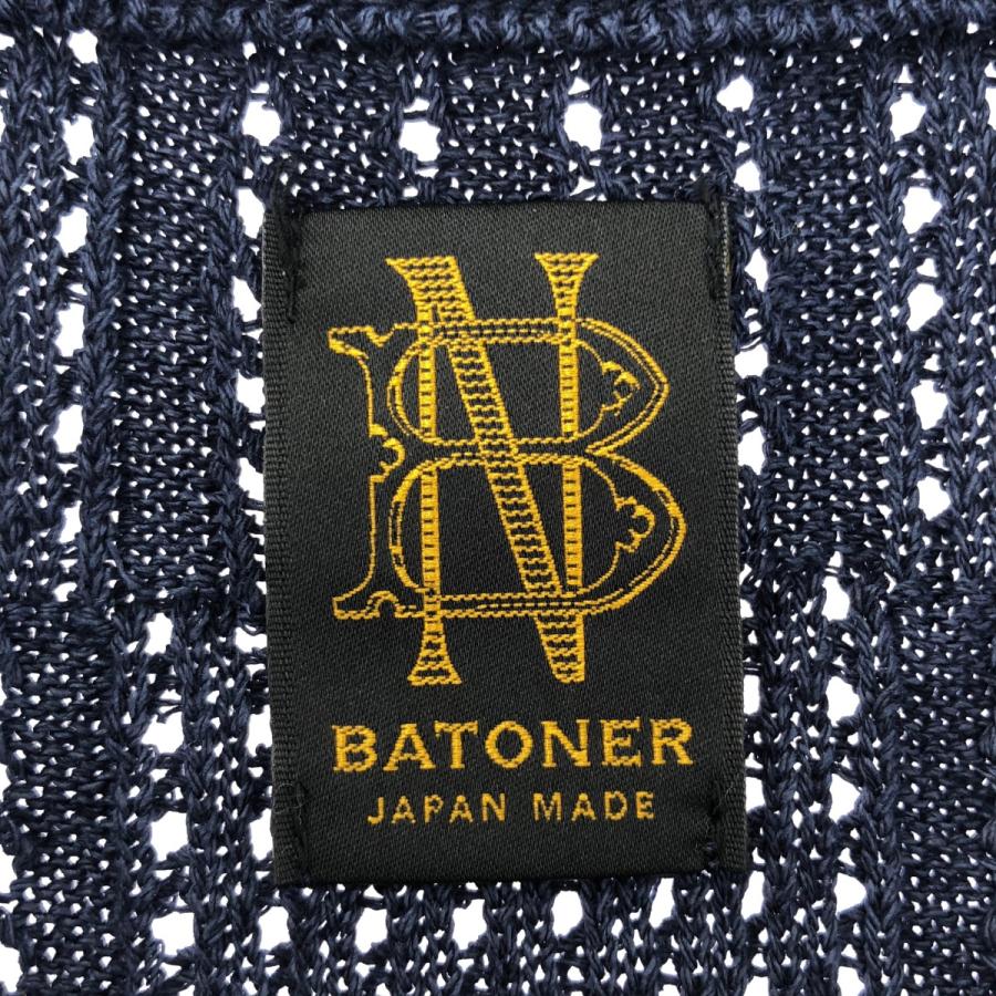 BATONER バトナー 24SS ヘンリーネック ニット ポロシャツ BN-24SM-079