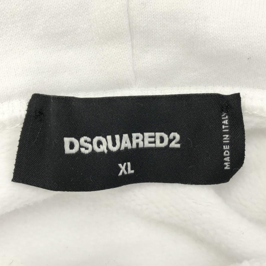 DSQUARED2 ディースクエアード 23AW ICON COOL HOODIE プルオーバーパーカー S79GU0105 S25516 ホワイト XL IT8WBVW1SZEW