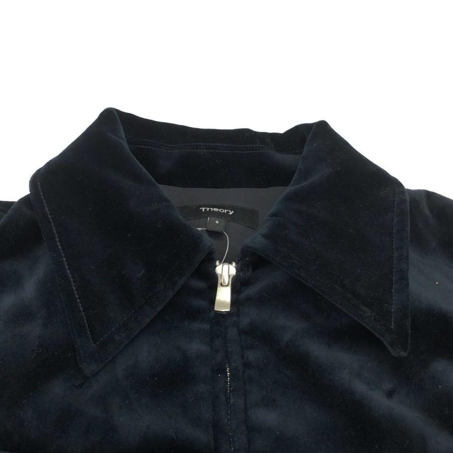 極美品】24AW Theory セオリー ALINE ZIP JKT ベロア セオリー(Theory