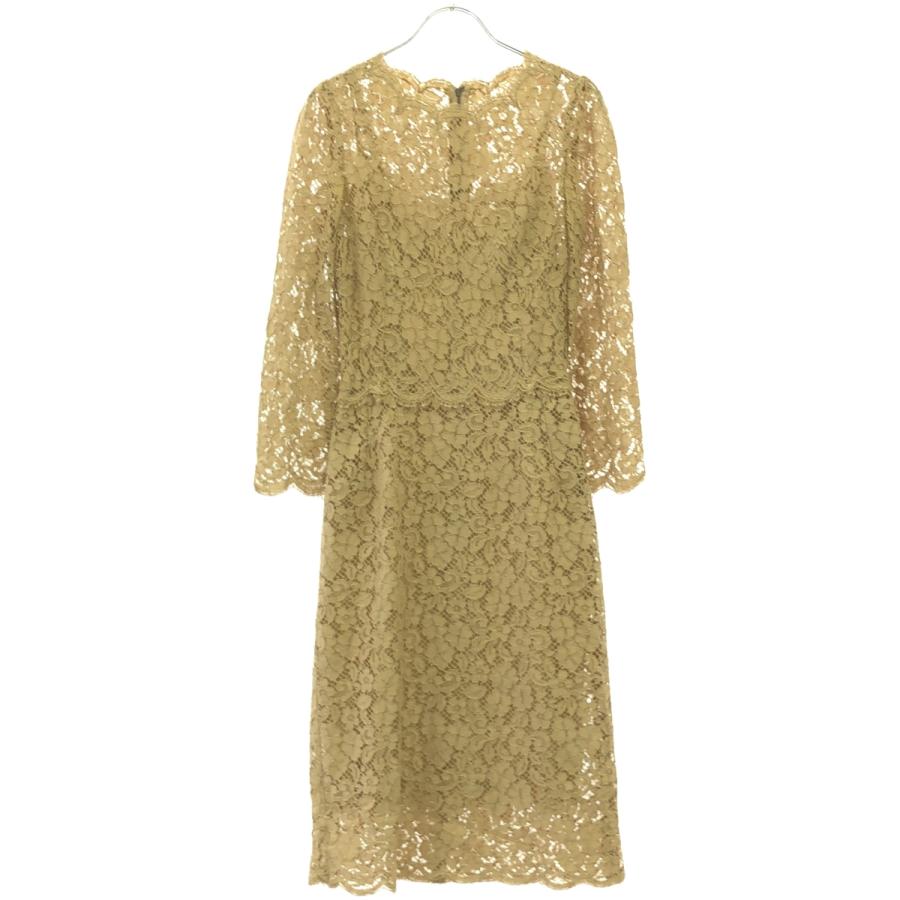 DOLCE&GABBANA（ドルチェ & ガッバーナ） フローラルレースドレス  