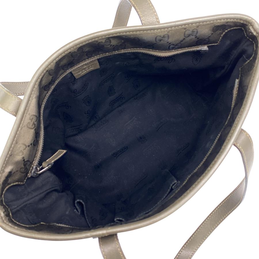 GUCCI（グッチ） GGキャンバス メタリックトートバッグ 211133