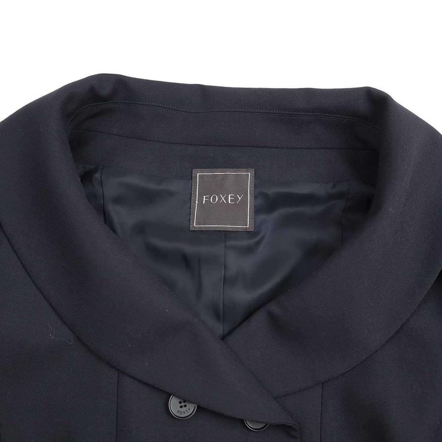 【新品】Foxey フォクシー 襟付ジャケット 紺ネイビー ウール混 ジャケット – FOXEY 公式オンラインストア