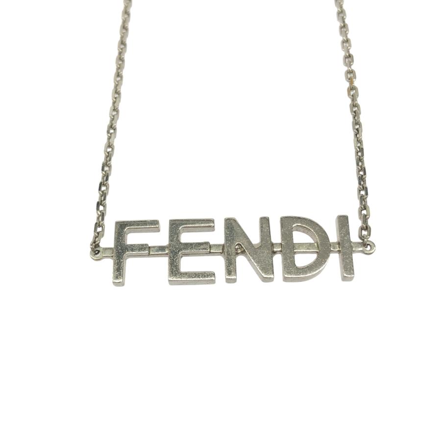 FENDI（フェンディ） ロゴネックレス シルバー IT8ZNV7WET2F