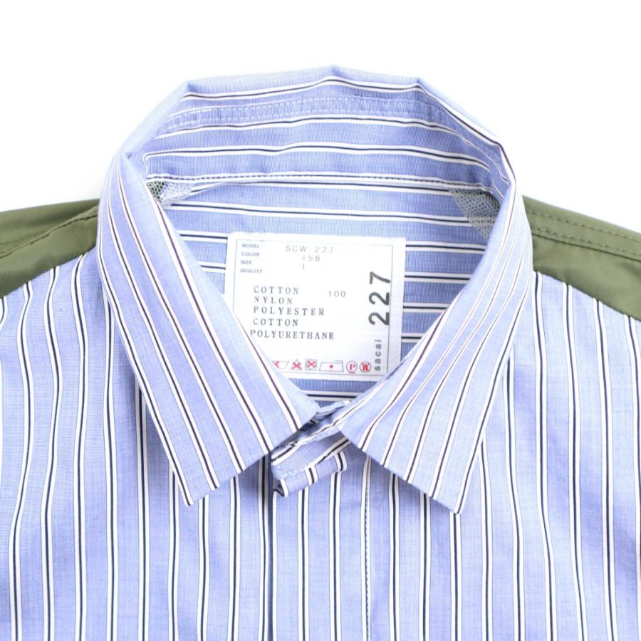 sacai サカイ 24SS Cotton Poplin x Nylon Twill Shirt sacai サカイ 24SS Cotton Poplin x Nylon Twill Shirt