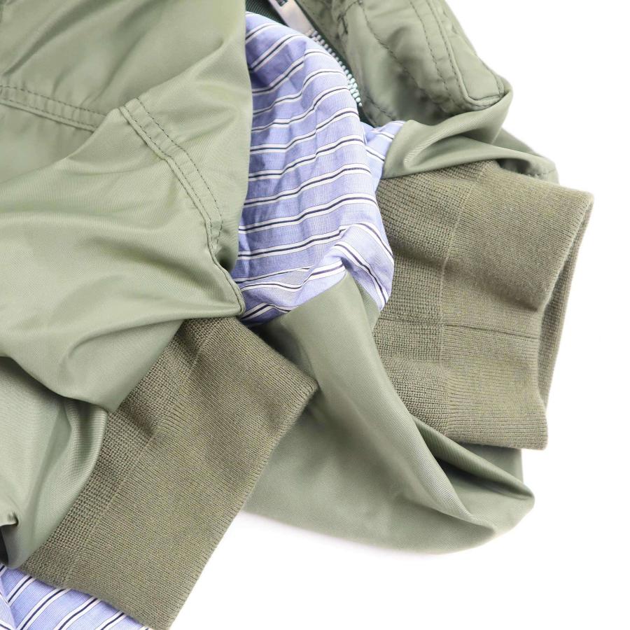 sacai サカイ 24SS Cotton Poplin x Nylon Twill Shirt sacai サカイ 24SS Cotton Poplin x Nylon Twill Shirt