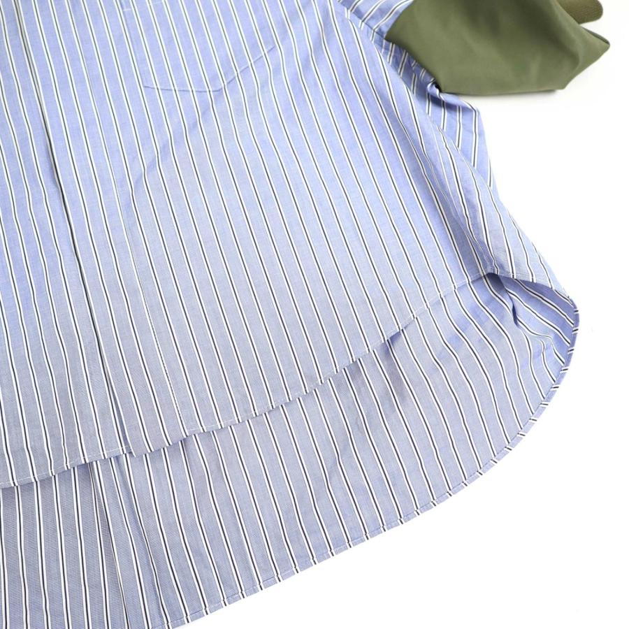 sacai サカイ 24SS Cotton Poplin x Nylon Twill Shirt sacai サカイ 24SS Cotton Poplin x Nylon Twill Shirt