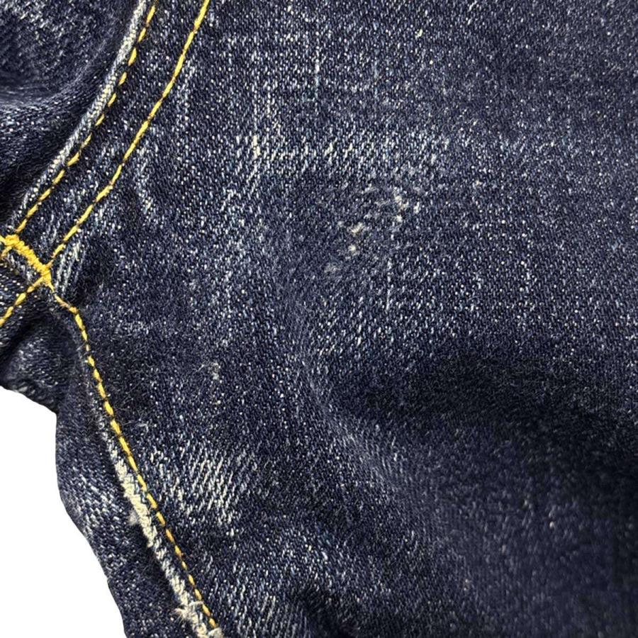 【超美品】KAPITAL 30 inch ストレートデニム インディゴブルー 初期 キャピタル KAPITAL 革パッチ コットン ストレートデニムパンツ