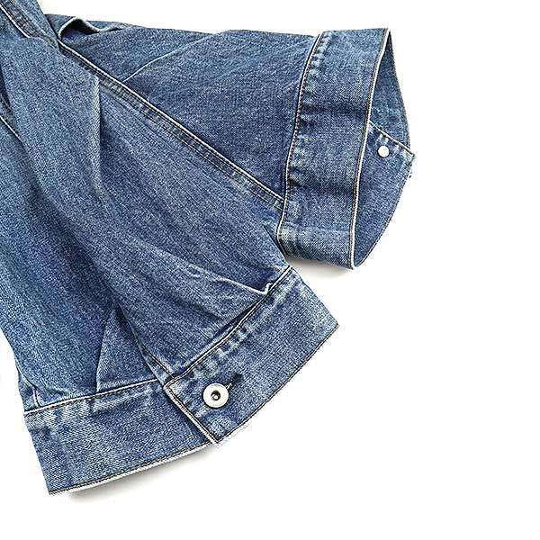 sacai サカイ 23SS フレアスリーブクロップドデニムジャケット sacai サカイ 23SS フレアスリーブクロップドデニムジャケット