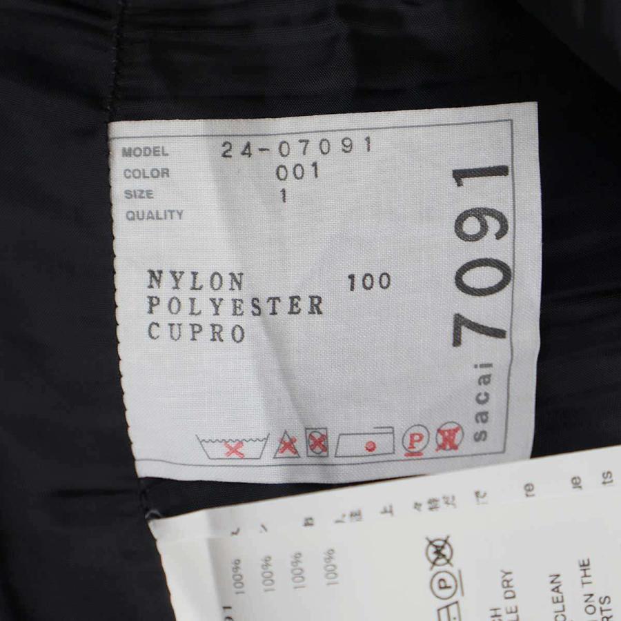 sacai（サカイ） 24SS ドッキングナイロンミリタリープリーツスカート