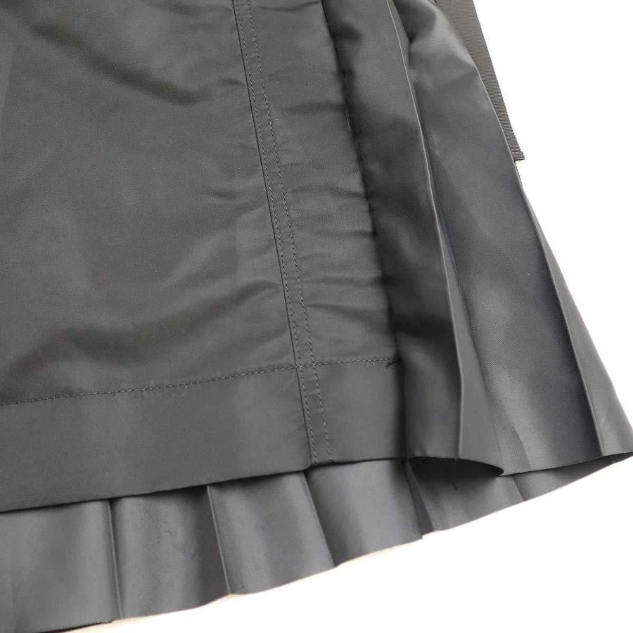 sacai（サカイ） 24SS ドッキングナイロンミリタリープリーツスカート