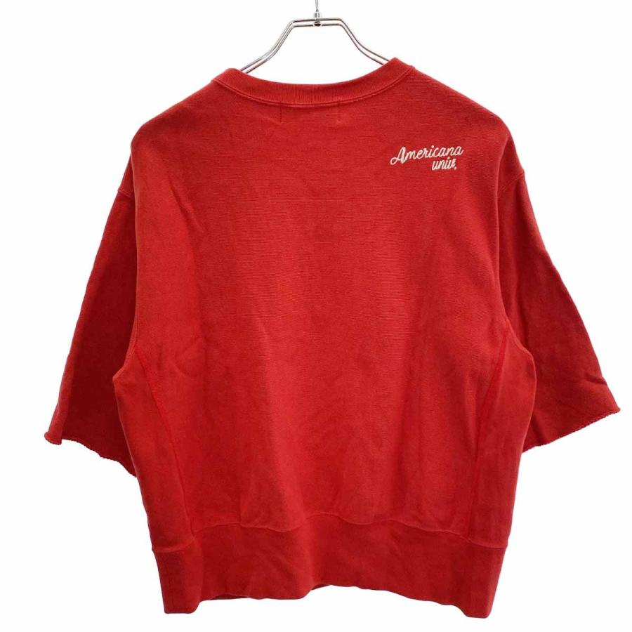 AMERICANA（アメリカーナ） カットオフスウェット レッド F 