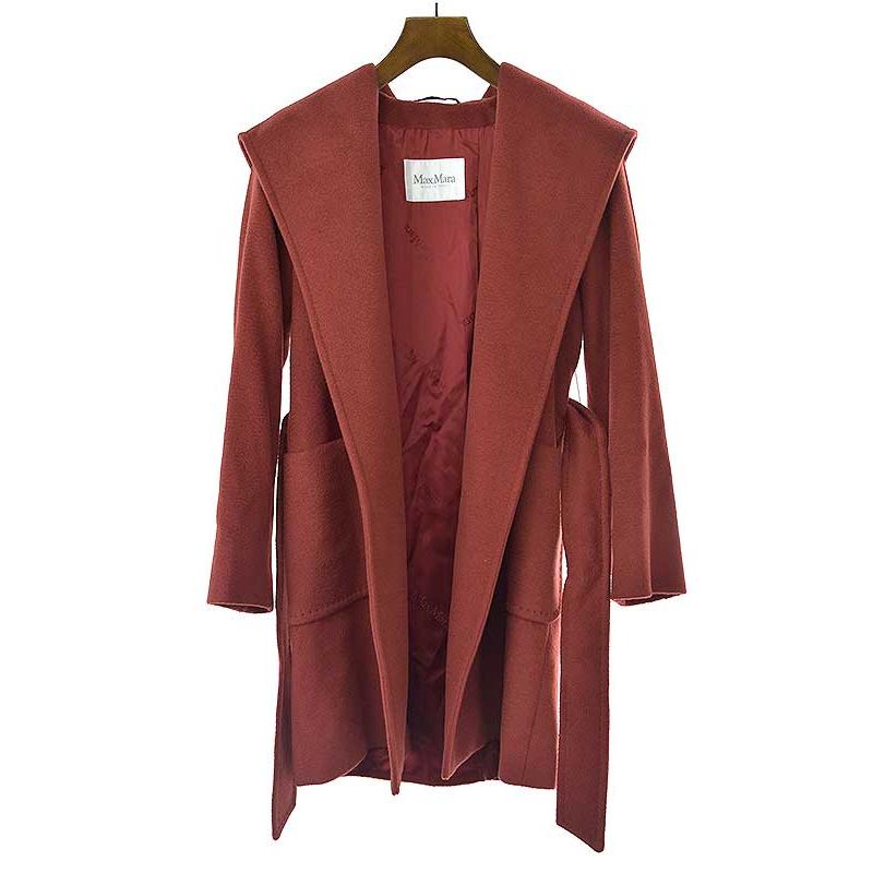 RIALTO MaxMara マックスマーラ キャメルフーデッドラップコート RIALTO MaxMara マックスマーラ キャメルフーデッドラップコート