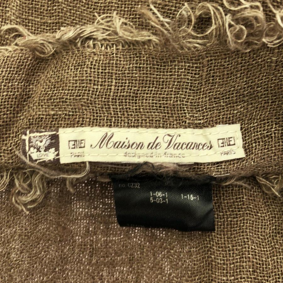 【✨極美品✨】Maison de Vacancesリネンストール Maison de Vacances De メゾンドバカンス 大判リネンストール 20
