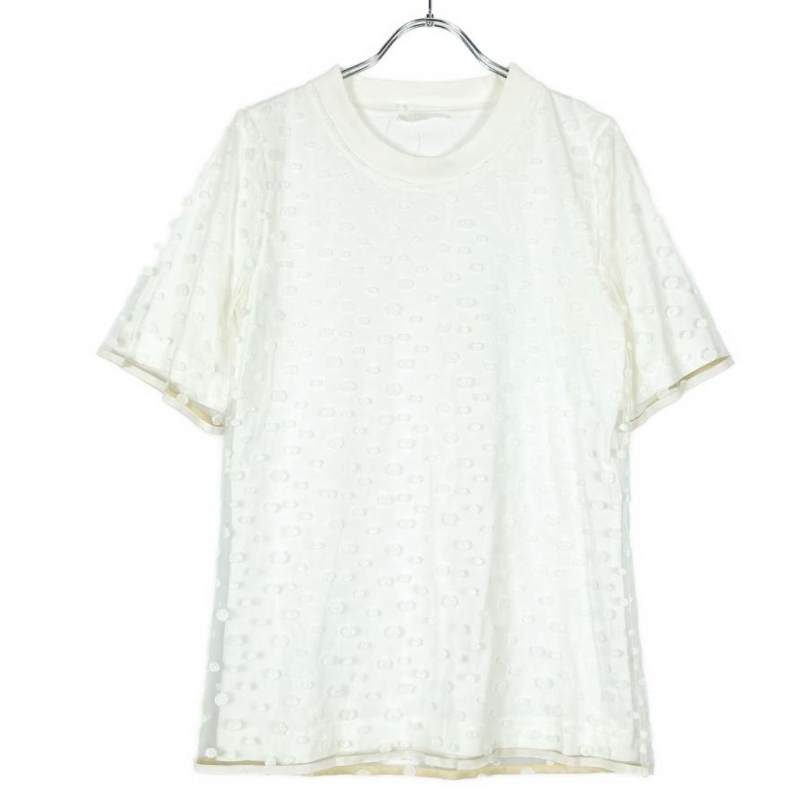 Chloe - Chloe クロエ 13AW チュールドットTシャツ  ホワイト S Chloe（クロエ） 13AW チュールドットTシャツ ホワイト S IT9H93KRSXQK